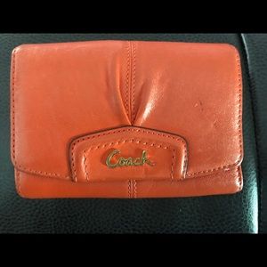 Orange Coach Wallet
